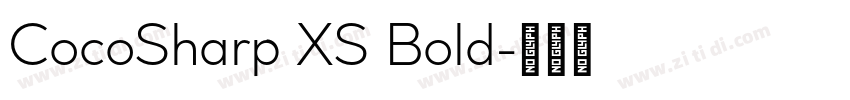 CocoSharp XS Bold字体转换